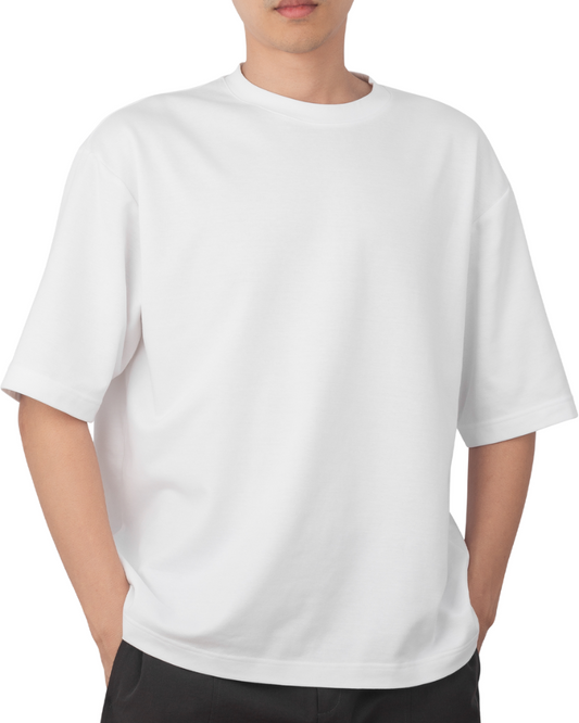 T-shirt à col rond en coton